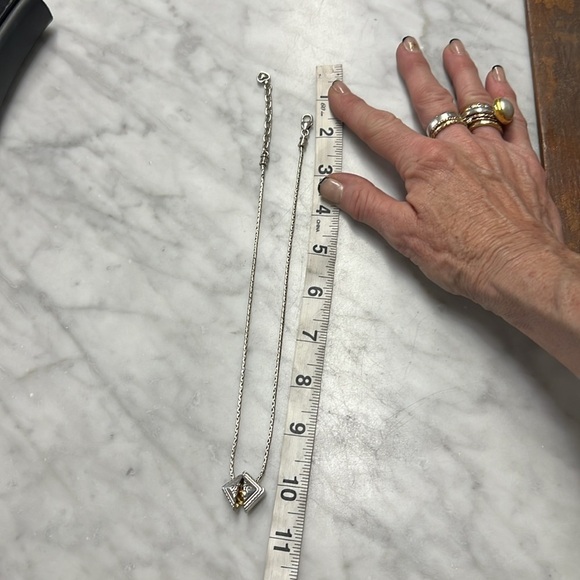 Brighton Heart in Box Silver Gold Plated Necklace Adjustable - Picture 7 of 9